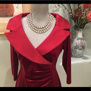 Red Velvet party Dress💃